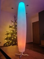 Design LED Multifunktionsleuchte AURA 800 FLEX, aus nachhaltigem 3D Bio Material