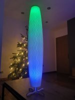 Design LED Multifunktionsleuchte AURA 800 FLEX KOMBI, aus nachhaltigem Bio Material