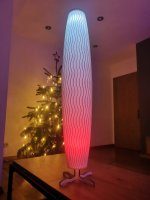 Design LED Multifunktionsleuchte AURA 800 FLEX KOMBI, aus nachhaltigem Bio Material