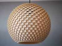 Design LED H&auml;ngeleuchte SOLIS 300, aus nachhaltigem 3D Bio Material