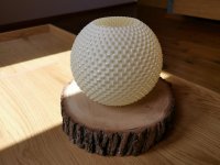 Design LED Dekoleuchte SOLIS aus nachhaltigem 3D Bio Material