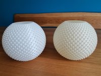 Design LED Dekoleuchte SOLIS aus nachhaltigem 3D Bio Material