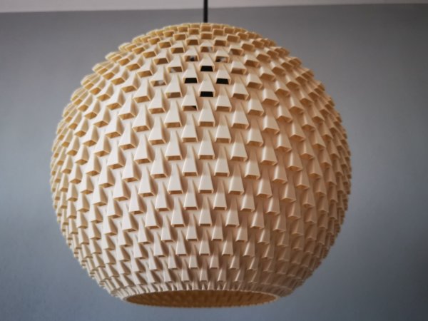 Design LED H&auml;ngeleuchte SOLIS 400 aus nachhaltigem 3D Bio Material