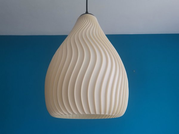 Design LED H&auml;ngeleuchte AURA, aus nachhaltigem 3D Bio Material