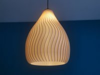 Design LED H&auml;ngeleuchte AURA, aus nachhaltigem 3D Bio Material